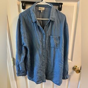 Denim Blue Button Down Shirt